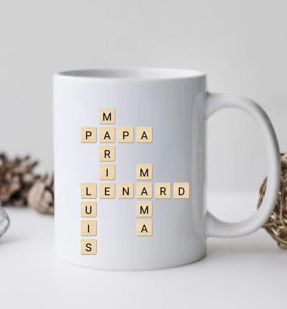 Weihnachtsgeschenk / Geburtstagsgeschenk personalisierte Tasse für Mama, Papa, Oma, Opa, Schwester, Bruder, Freundin & Freund