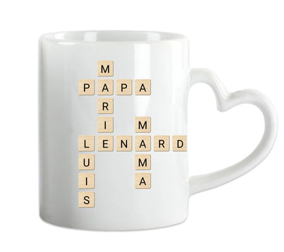 Weihnachtsgeschenk / Geburtstagsgeschenk personalisierte Tasse für Mama, Papa, Oma, Opa, Schwester, Bruder, Freundin & Freund