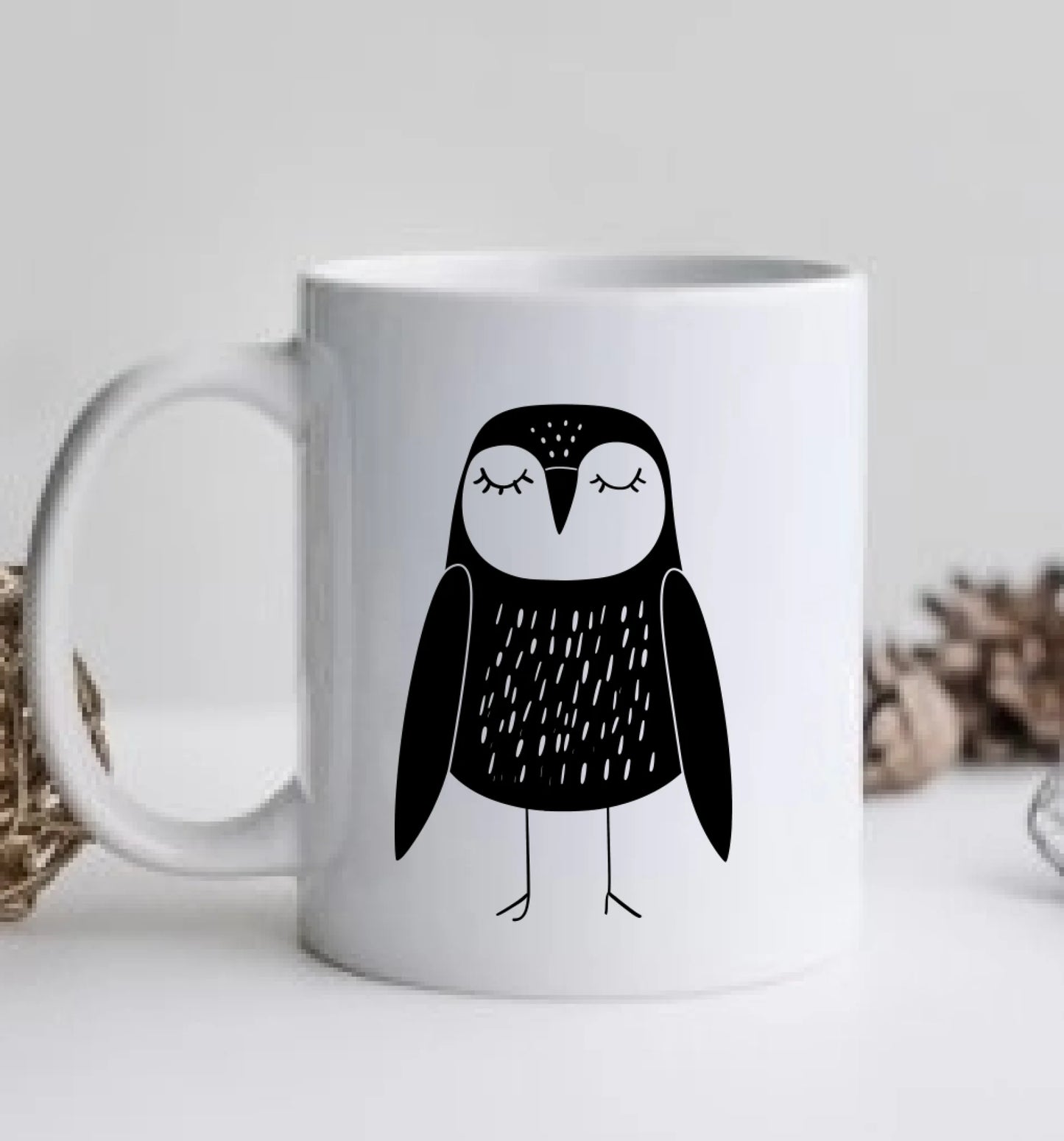 Für Nachteulen - Personalisierte Eulentasse mit Name - in der Ruhe liegt die Kraft