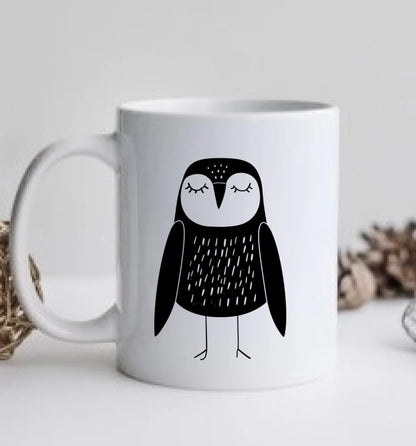 Für Nachteulen - Personalisierte Eulentasse mit Name - in der Ruhe liegt die Kraft