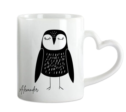 Für Nachteulen - Personalisierte Eulentasse mit Name - in der Ruhe liegt die Kraft