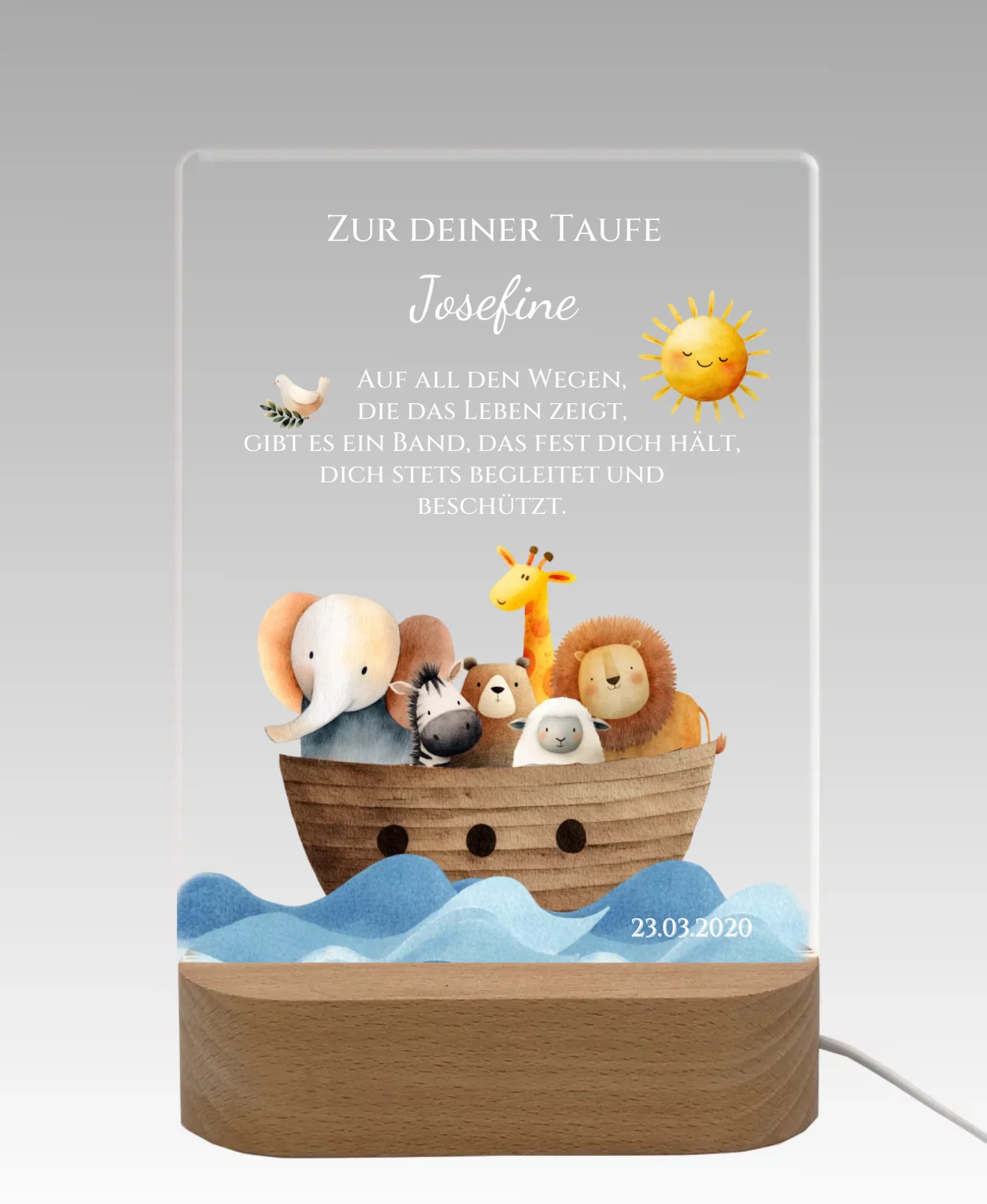 Licht aus - grauer Hintergrund