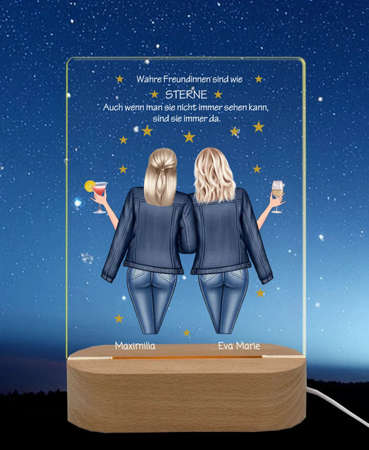 Licht an Nachthimmel