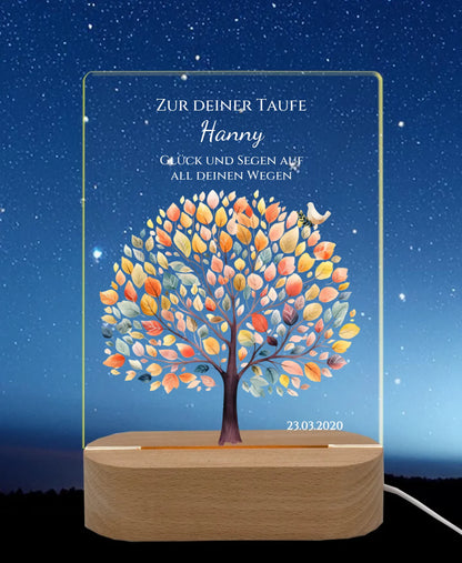 Licht an Nachthimmel