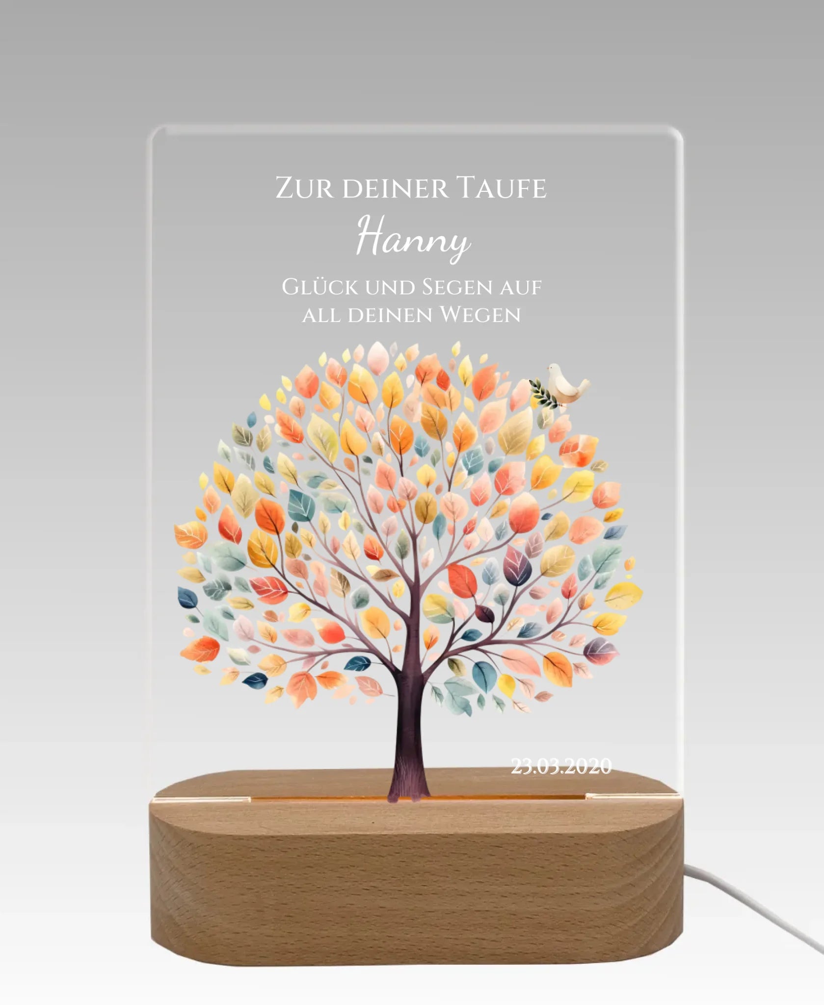 Licht aus - grauer Hintergrund