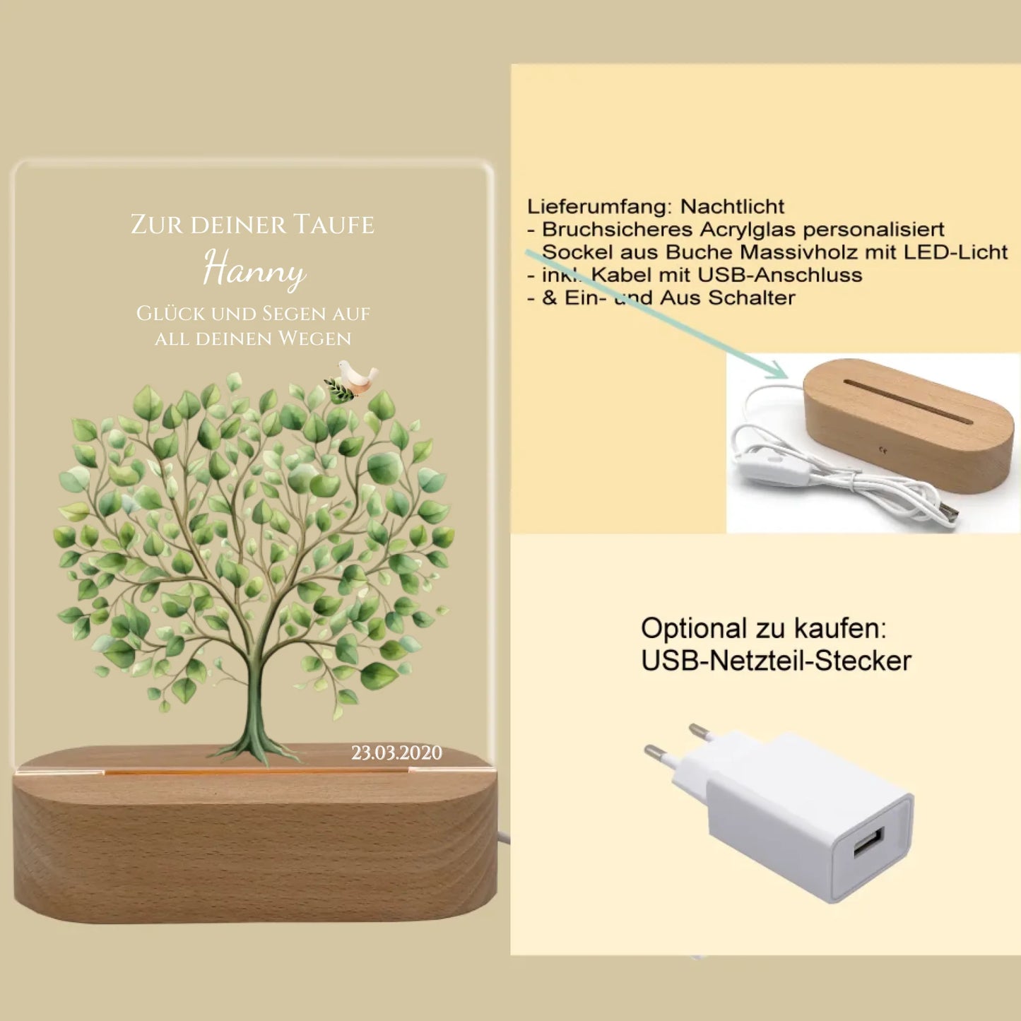 Produktinfo rechteckiges 3
