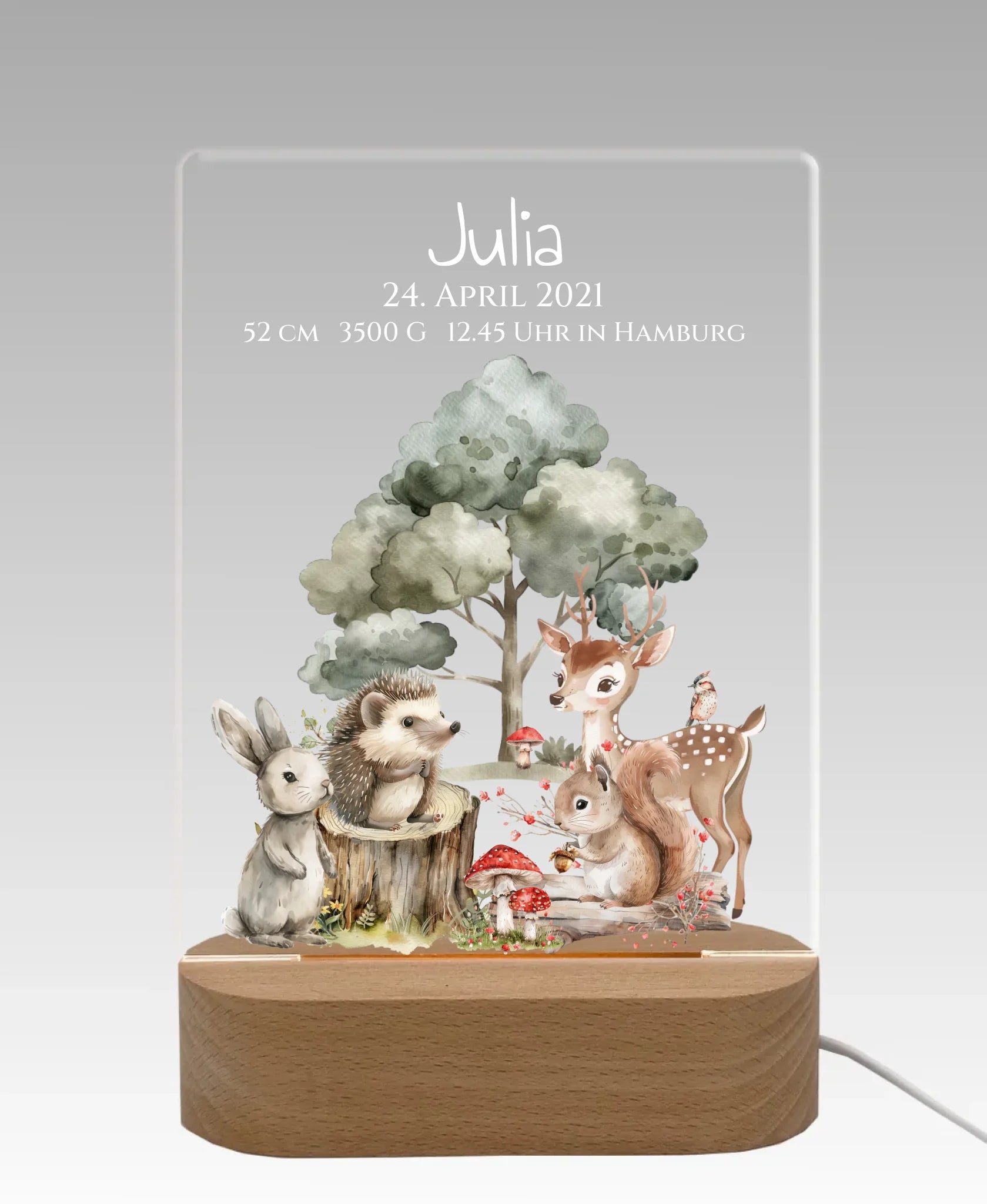 Licht aus - grauer Hintergrund