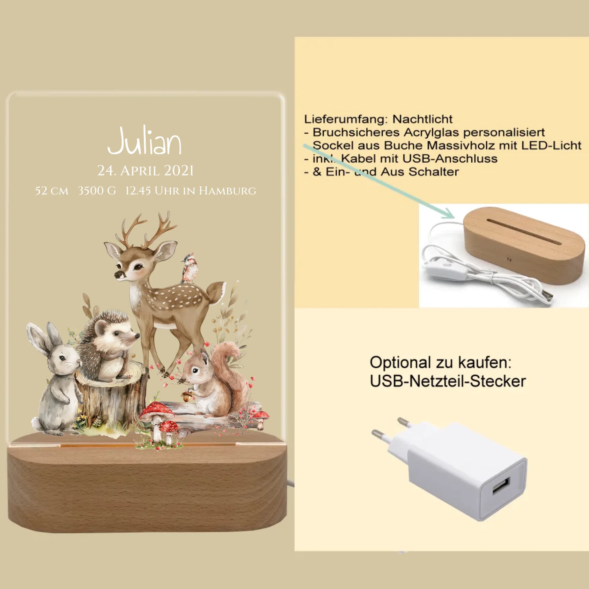 Produktinfo rechteckiges 3