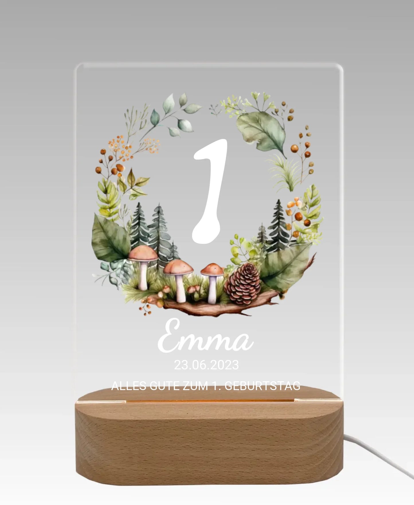 Licht aus - grauer Hintergrund