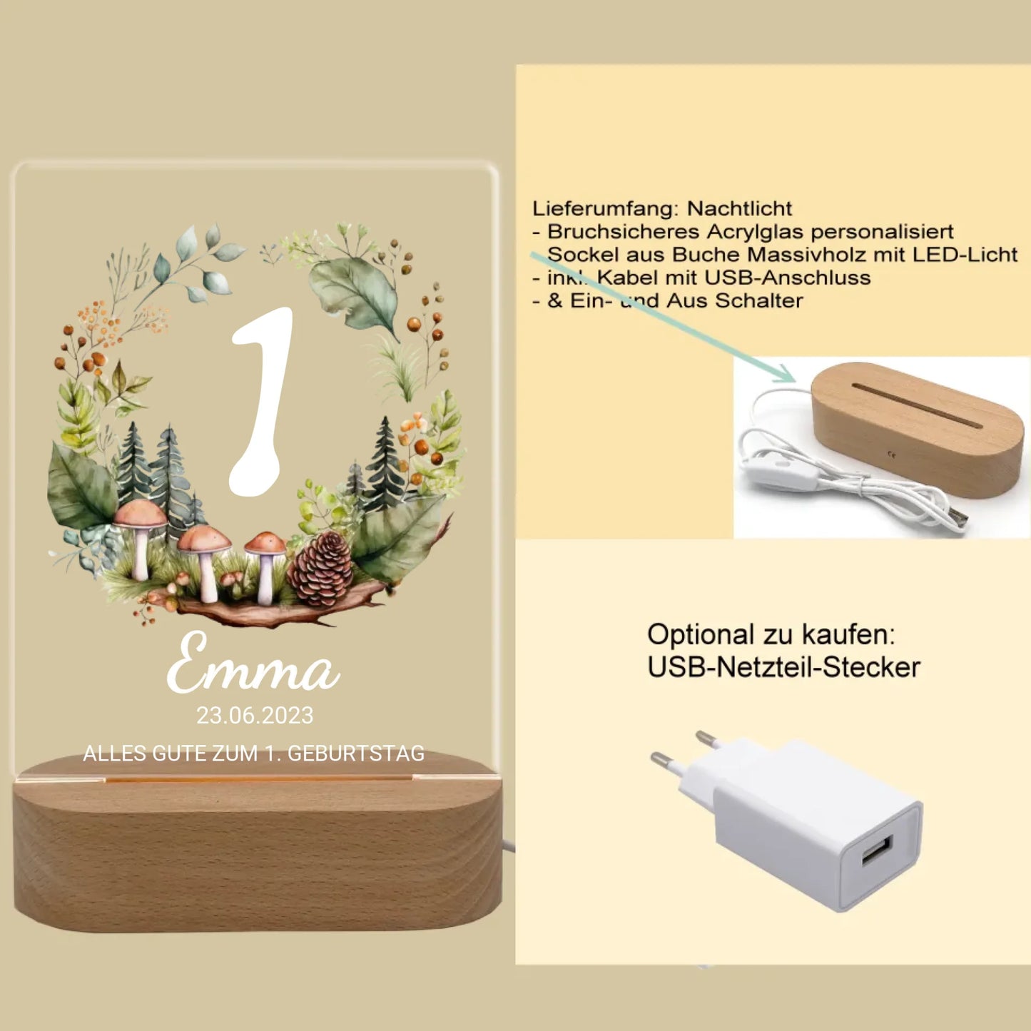 Produktinfo rechteckiges 3