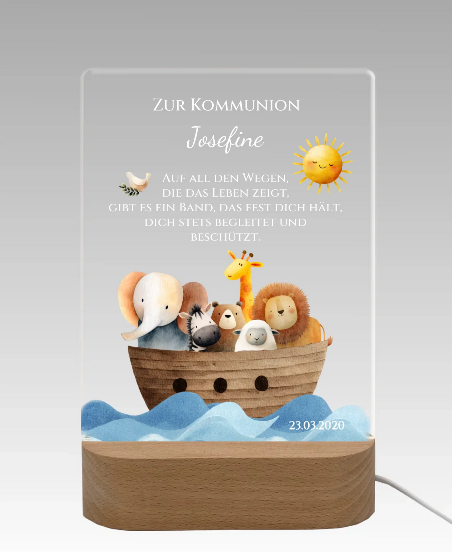 Licht aus - grauer Hintergrund