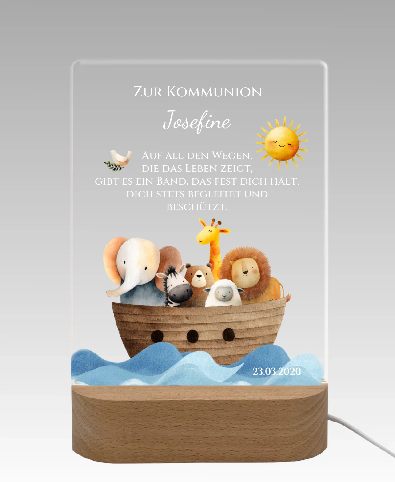 Licht aus - grauer Hintergrund