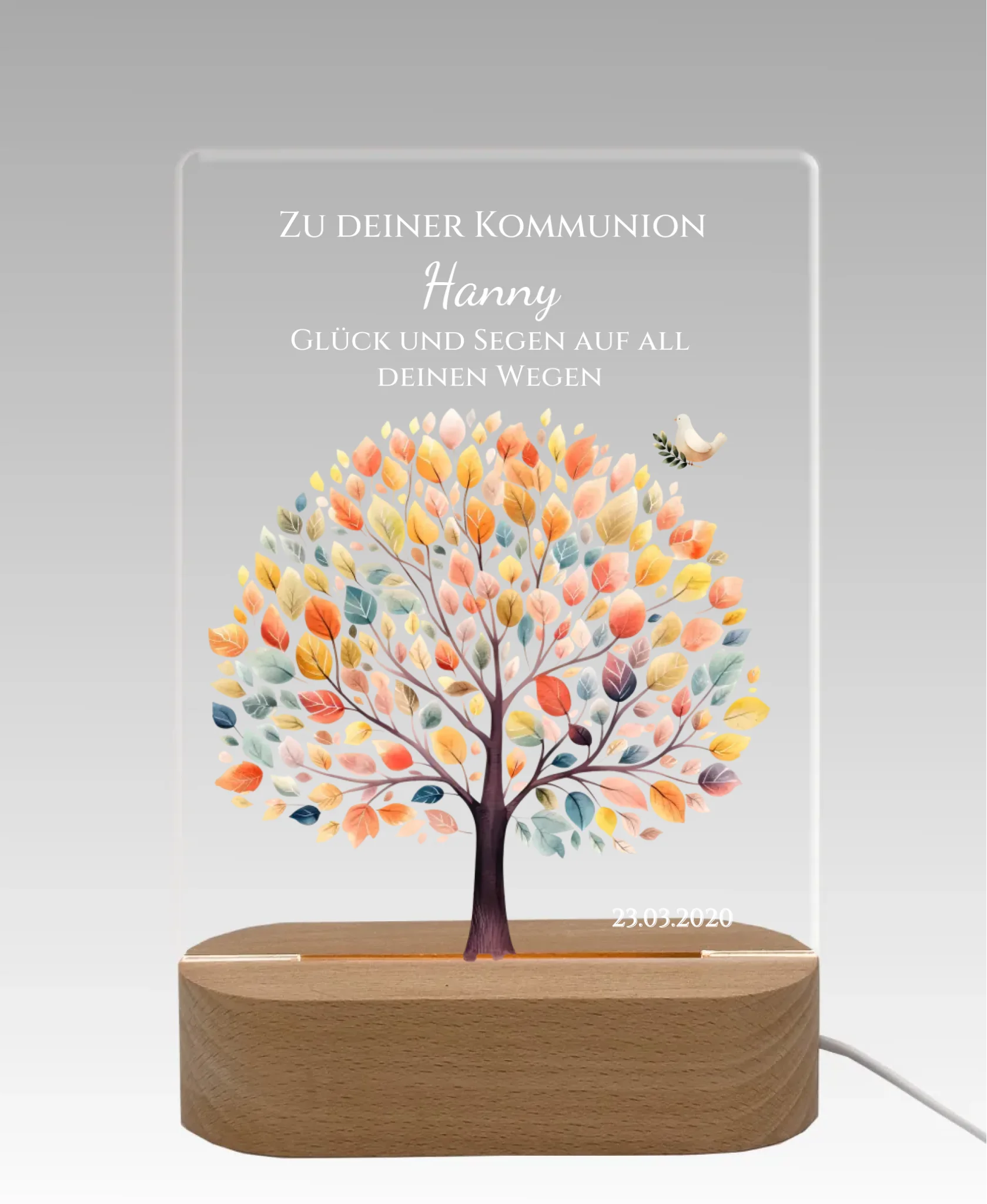 Licht aus - grauer Hintergrund